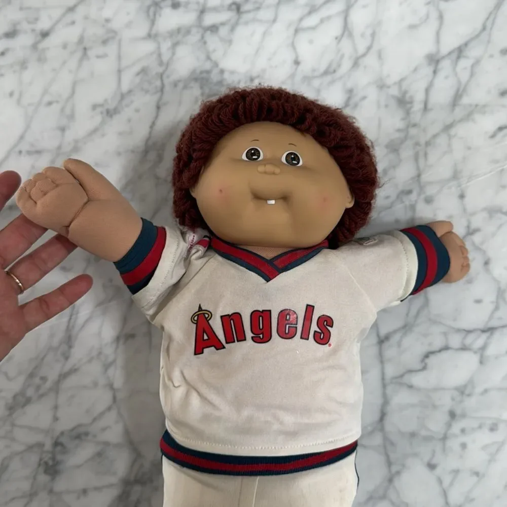Vintage cabbage patch kids MLB California Angels Jersey edition uniform baseball